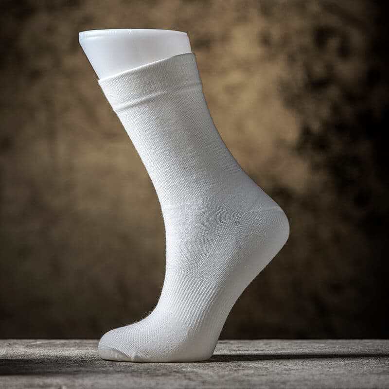 Socken - Classic Merino cycling sock white